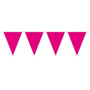 HOT PINK TRIANGLE PARTY BUNTING - 10M