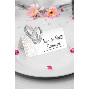 36 X WEDDING RING TABLE PLACE NAME CARDS