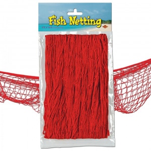 RED UNDER THE SEA FISH NETTING - 1.2M X 3.65M