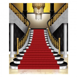 1920's GREAT GATSBY GRAND STAIRCASE SCENE SETTER - 1.52M X 1.83M