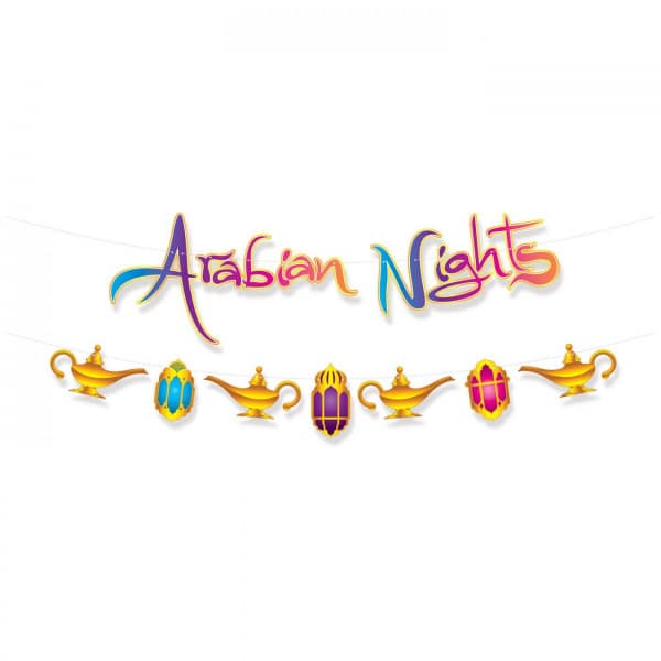 ARABIAN NIGHTS HANGING PARTY BANNER - 3.66M