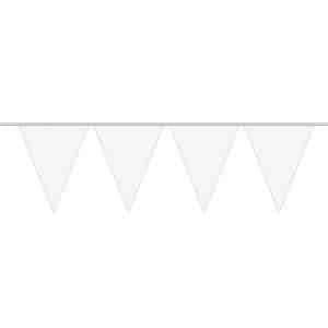 WHITE TRIANGLE PARTY BUNTING - 10M
