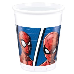 8 X MARVEL SPIDER-MAN PARTY CUPS - 200ML