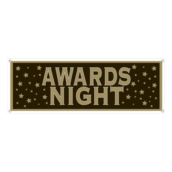 LARGE HOLLYWOOD AWARDS NIGHT PARTY BANNER - 1.6M X 53CM