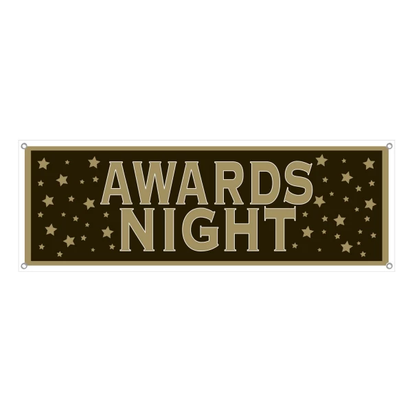 LARGE HOLLYWOOD AWARDS NIGHT PARTY BANNER - 1.6M X 53CM