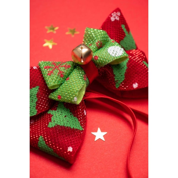CHRISTMAS BOWTIE / HAIRBAND WITH BELL FANCY DRESS ACCESSORY