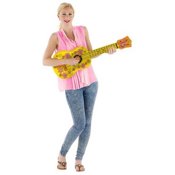 INFLATABLE FLOWERY UKULELE