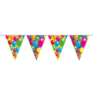 BALLOON DESIGN TRIANGLE PARTY BUNTING - 10M