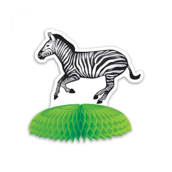 8 X Safari Animal Mini Table Decorations - 7.5cm -14cm