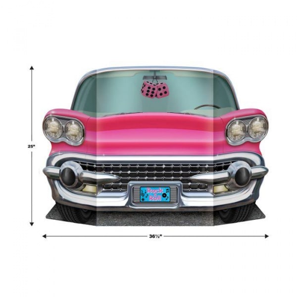 Pink Convertible Car Photo Prop - 94cm X 64cm