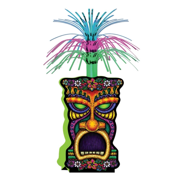 Hawaiian Tikki Table Centrepiece Decoration - 35.5cm