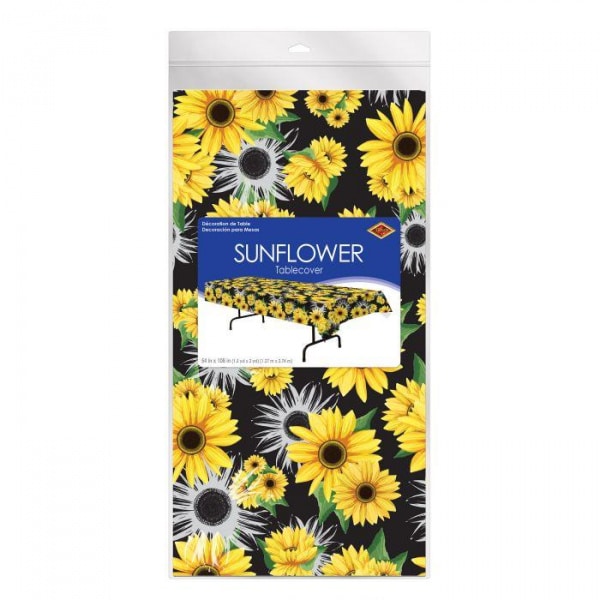 Sunflower Summer Party Tablecloth - 2.75m X 1.37m