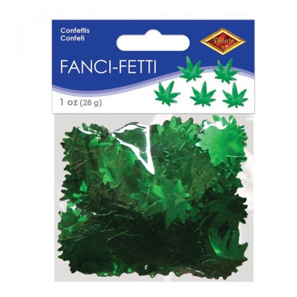 Hemp Weed Metallic Table Confetti - 28G