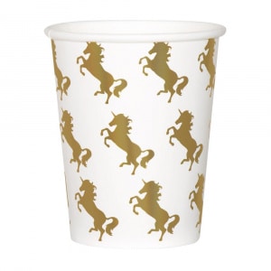10 x Magical Unicorn Party Cups - 210ml