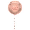 Happy Birthday Elegant Lush Blush Rose Gold Foil Party Balloon - 45cm