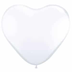 8 x Red Heart Shaped Balloons - 30cm