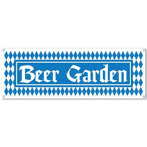 Oktoberfest "Beer Garden" All Weather Banner