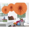 Salmon Pink Honeycomb Hanging Fan Decoration - 45cm