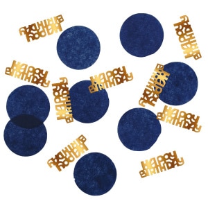 Happy Birthday Elegant True Blue Table Confetti - 25g