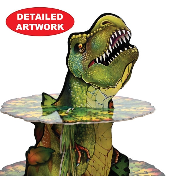 Dinosaur Card Cupcake stand - 38cm