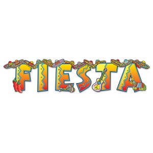 Mexican Fiesta Card Letter Banner - 90cm