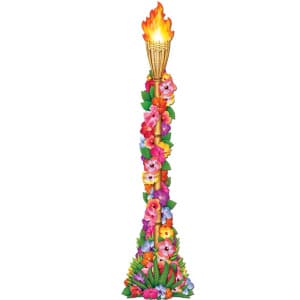 Large Tiki Torch Party Decoration - 122cm