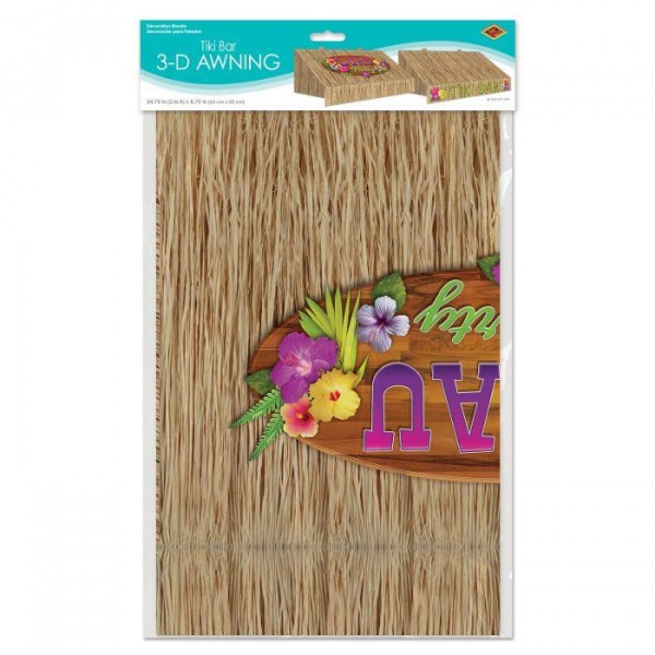 Hawaiian Luau Party 3-D Awning Wall Party Decoration
