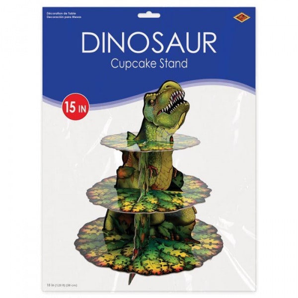 Dinosaur Card Cupcake stand - 38cm