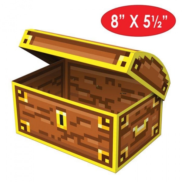 8-Bit Pirate's Treasure Chest Decoration - 20cm