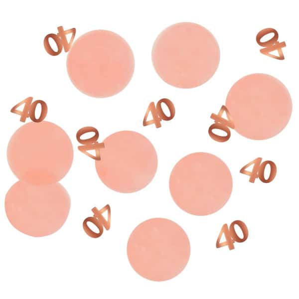 40th Celebration Elegant Lush Blush Table Confetti - 25g