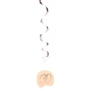 5 x Happy 30th Birthday Elegant Lush Blush Party Whirl Hangers - 75cm