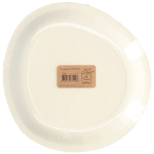 8 x Happy 40th Birthday Elegant Lush Blush Disposable Paper Plates