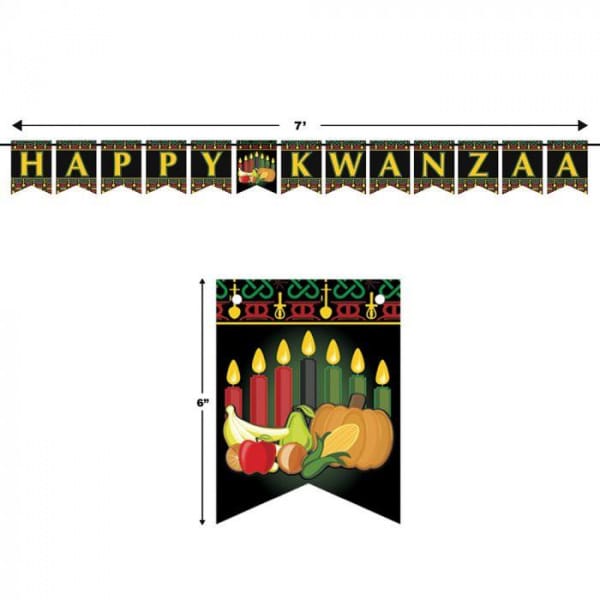 Happy Kwanzaa Party Letter Banner - 1.3m