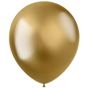 50 x Intense Gold Deluxe Metallic Party Balloons - 33cm