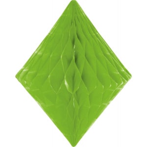 Light Green Honeycomb Hanging Diamond Decoration - 30cm