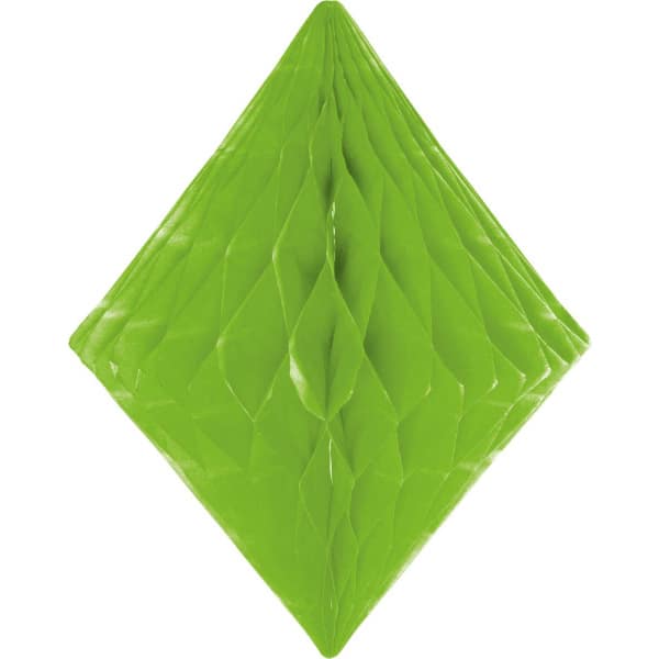 Light Green Honeycomb Hanging Diamond Decoration - 30cm