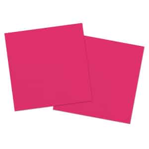 20 x Vivid Hot Pink Paper Party Napkins - 33cm