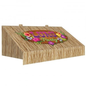 Hawaiian Luau Party 3-D Awning Wall Party Decoration