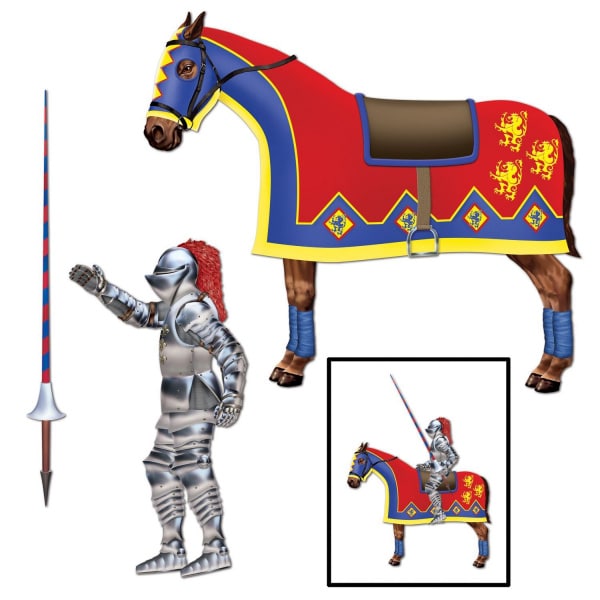 Large 3 Piece Jointed Jouster Party Decoration -  61cm-81cm