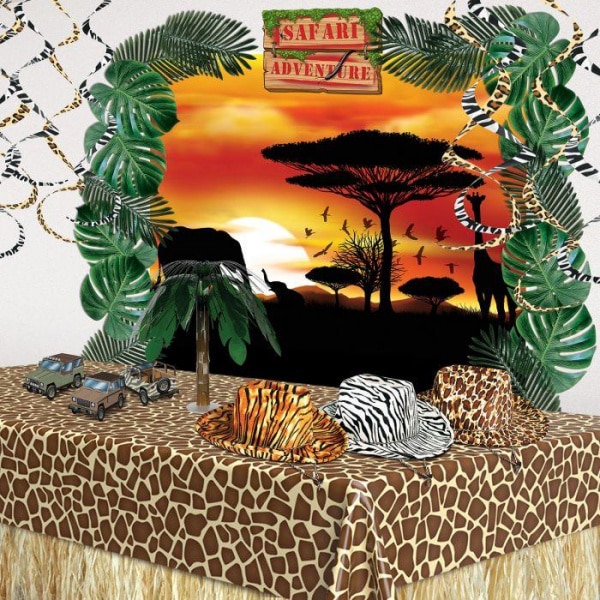 Safari Sunset Insta-Mural Scene Setter - 152cm X 183cm
