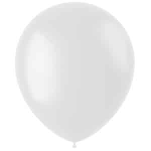 100 x Coconut White Deluxe Matt Party Balloons - 33cm