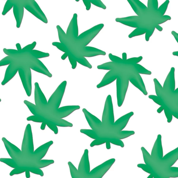 Hemp Weed Metallic Table Confetti - 28G
