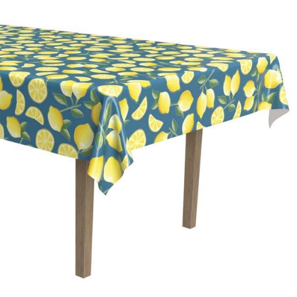 Lemon Fruits Summer Party Tablecloth - 2.75m X 1.37m