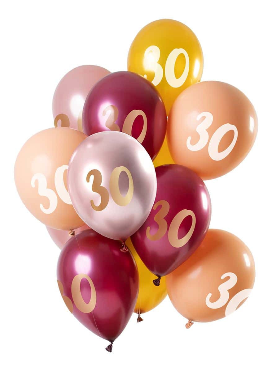 Ballons 30 ans 33cm 4pcs - Partywinkel