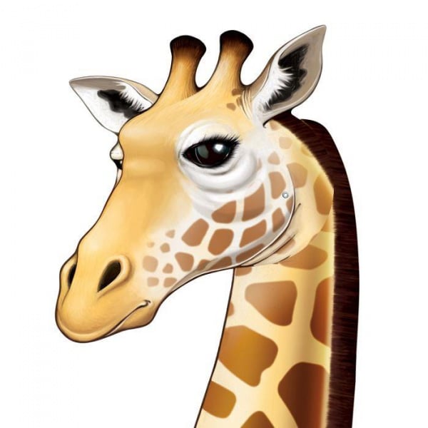 Large Giraffe Cut-out Party Decoration - 117cm