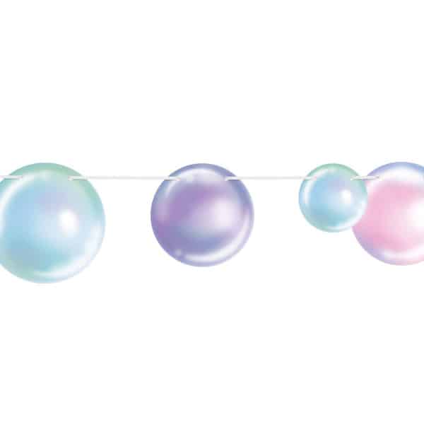 Pretty Bubbles Hanging Party Streamer Banner - 244cm