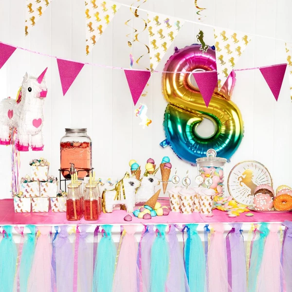 10 x Magical Unicorn Party Plates - 23cm
