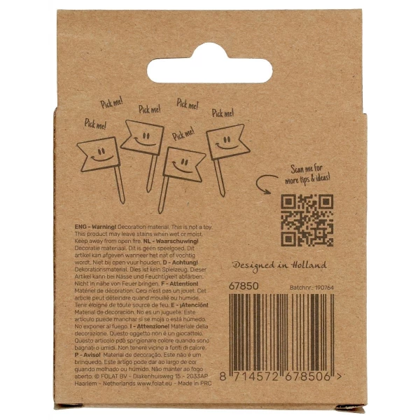 36 x Elegant Lush Blush "Happy 50th" pink & rose gold Party Pick Cocktail Sticks - 6.5cm
