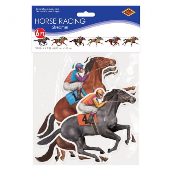 Race Horse Streamer Banner Decoration
