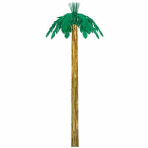 Large Metallic Finish Palm Tree Hanging Party Decoration - 250cm